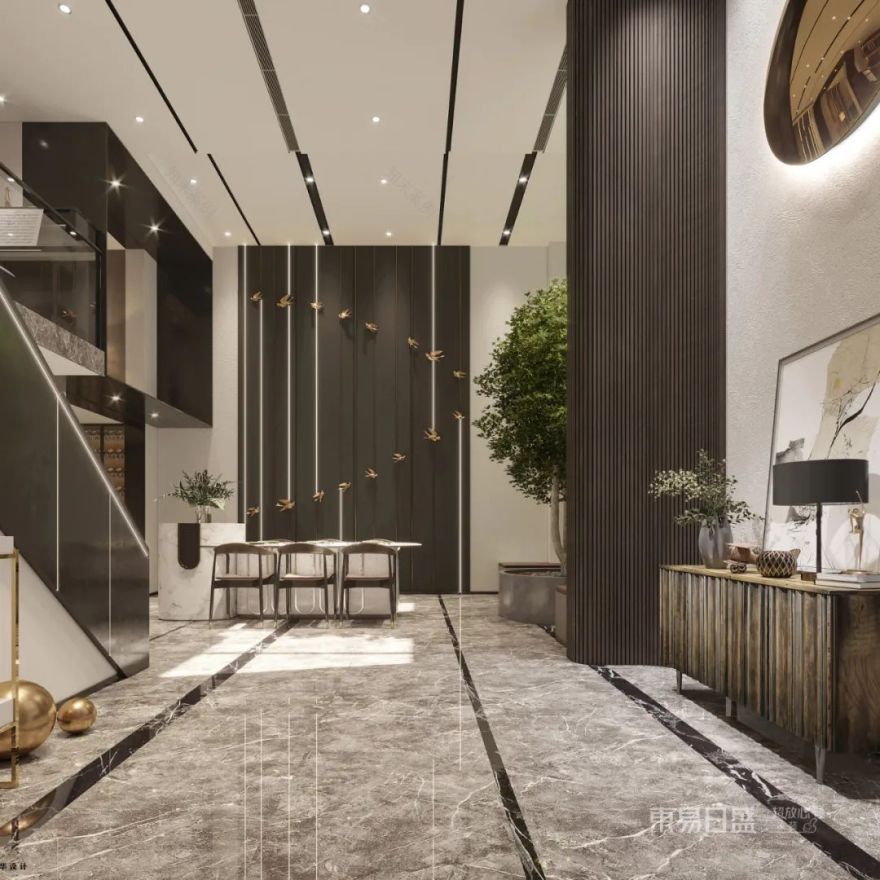 400㎡轻奢灰色私宅,家的乌托邦丨东易日盛-19