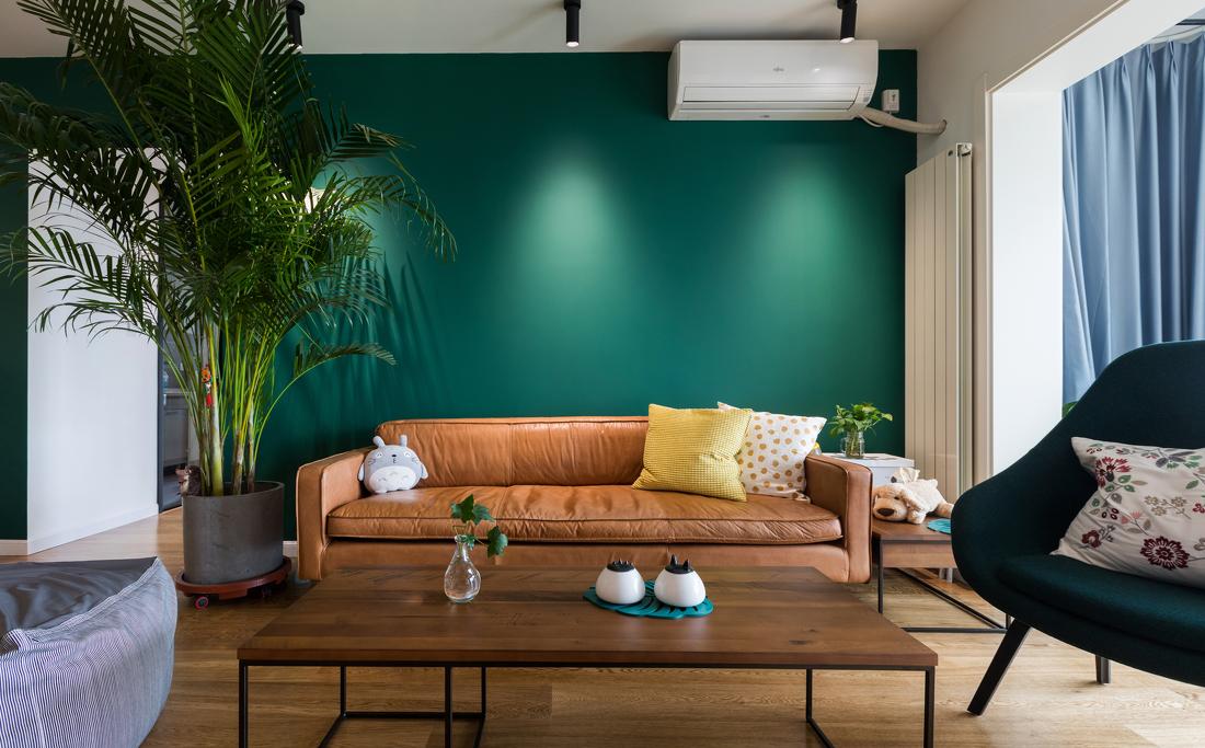 湖绿与复古棕的时尚碰撞-4