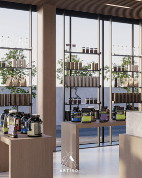 Sports nutritional supplements store