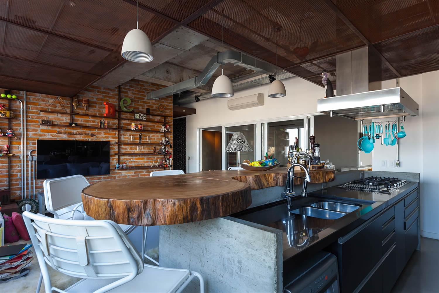 建筑师 Nautilo 巧妙融合工业风格，打造巴西 360 度公寓-2