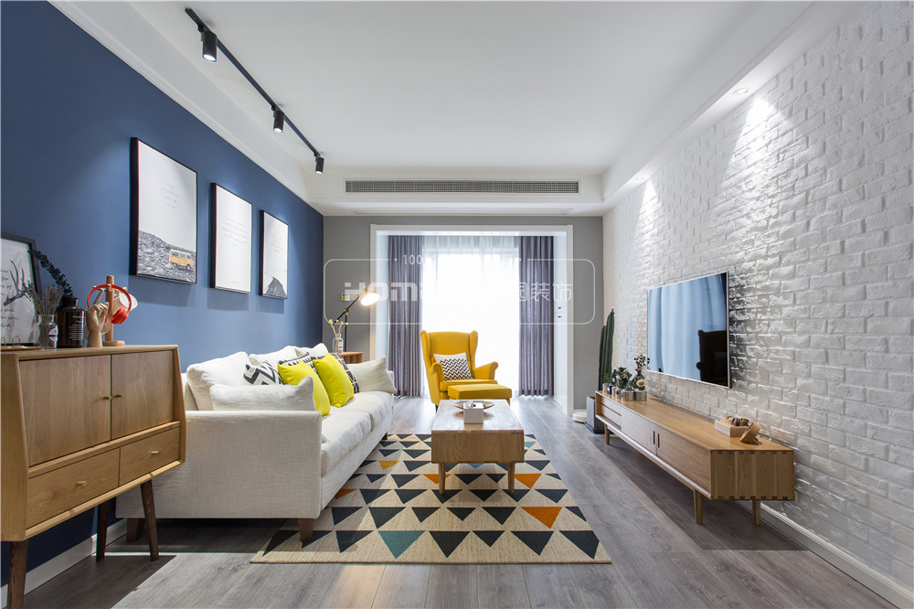 北欧风情的神秘孔雀蓝 | 成都时光俊园 2 室 2 厅 1 卫 1 厨案例解析-28