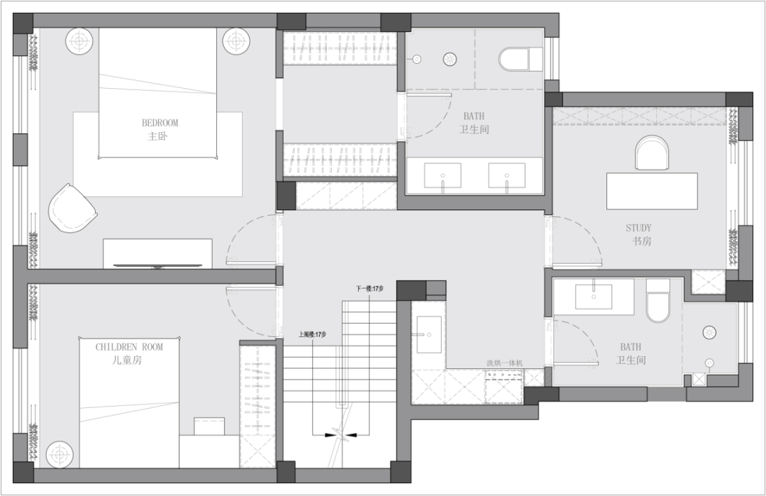 蓝色狂想曲 · 温婉和谐的现代家居设计丨晓安设计-9