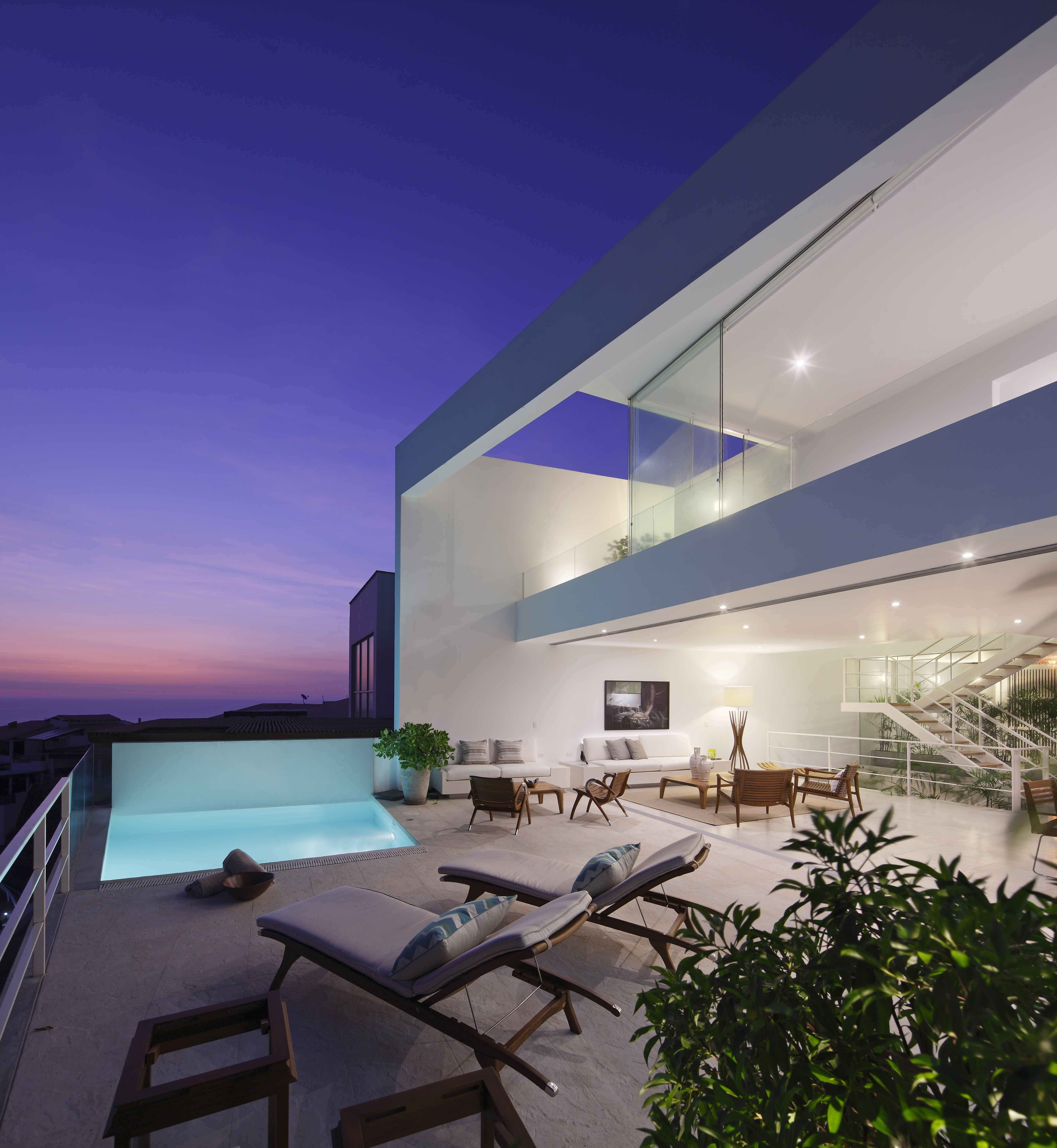 秘鲁利马海景别墅，白盒子的生活空间-55