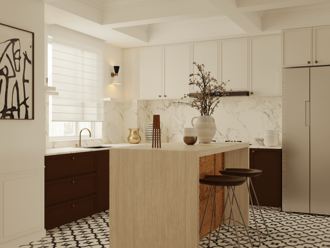 奶油苏打 · 法式中古风格浪漫家居设计丨中国天津丨DEEP WHITE 事务所-17