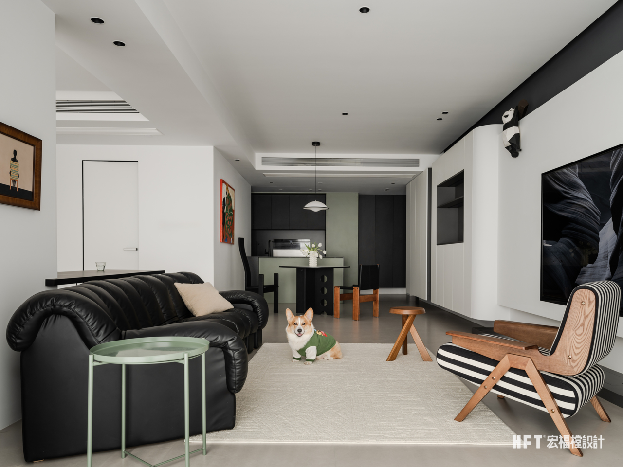 宏福樘设计 · 125㎡极简添趣,呈现多元中古摩登风貌丨中国成都-21