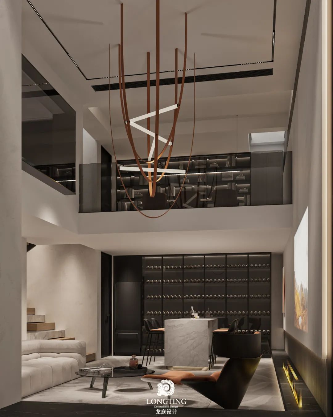 西山宸院现代简约别墅设计丨LONGTING DESIGN-43