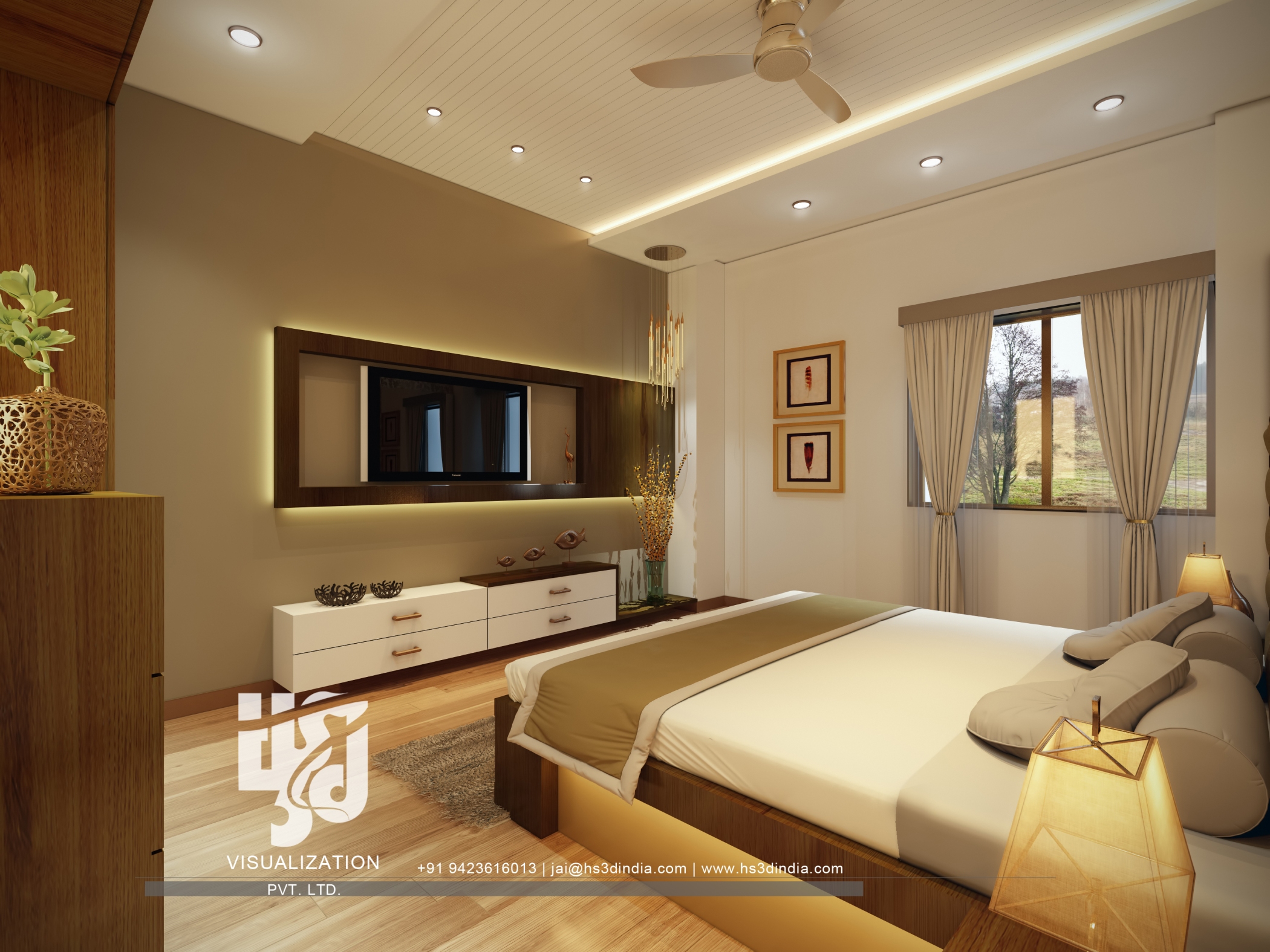 印度 HS3D 打造惊艳住宅室内渲染-81