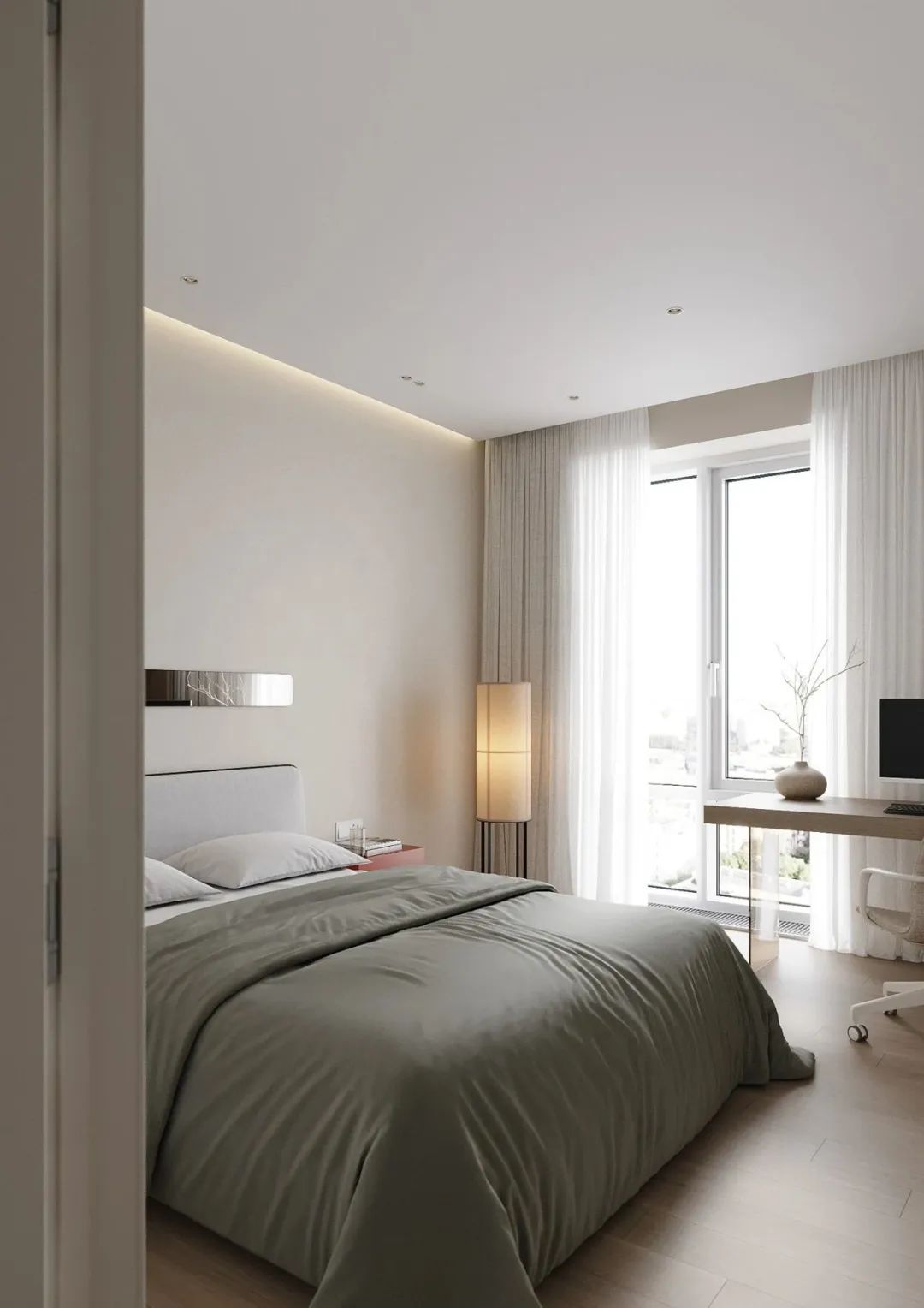 90㎡极简风住宅设计丨大树装饰-14