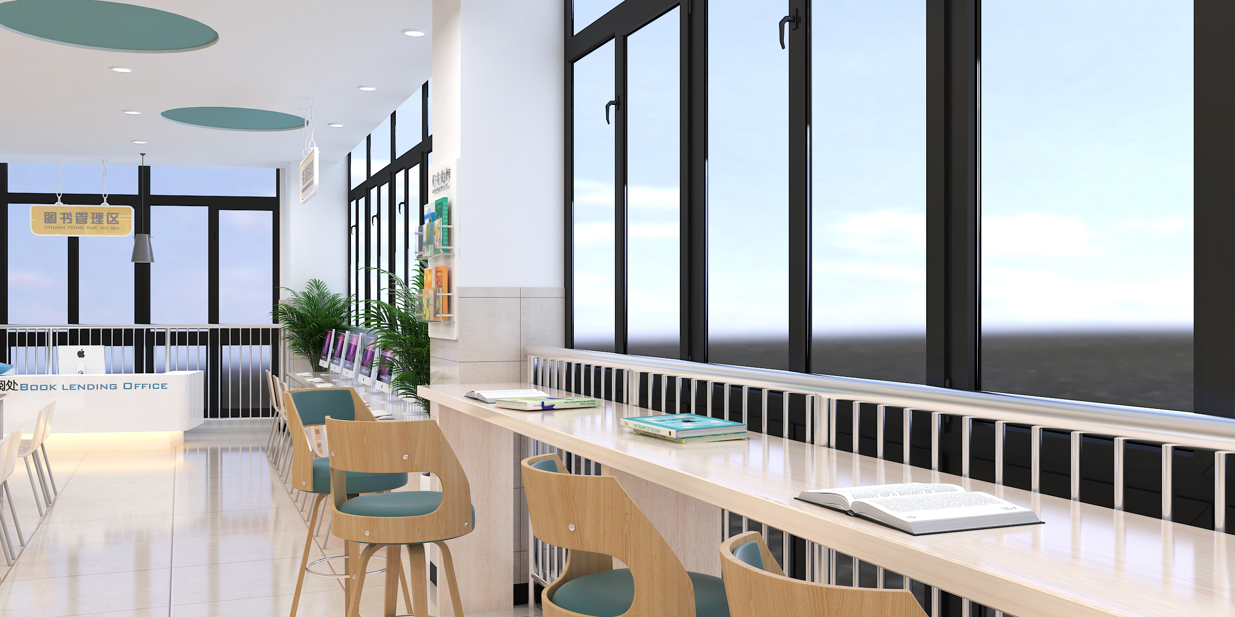 校园文化-小学图书馆1-8