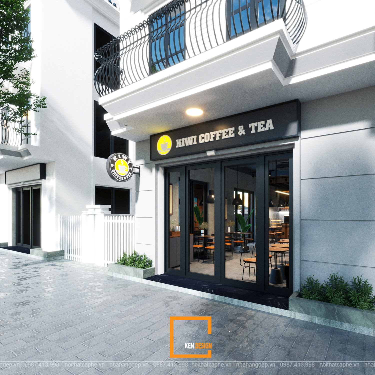 Kiwi Coffee咖啡馆设计丨Ken Design-5