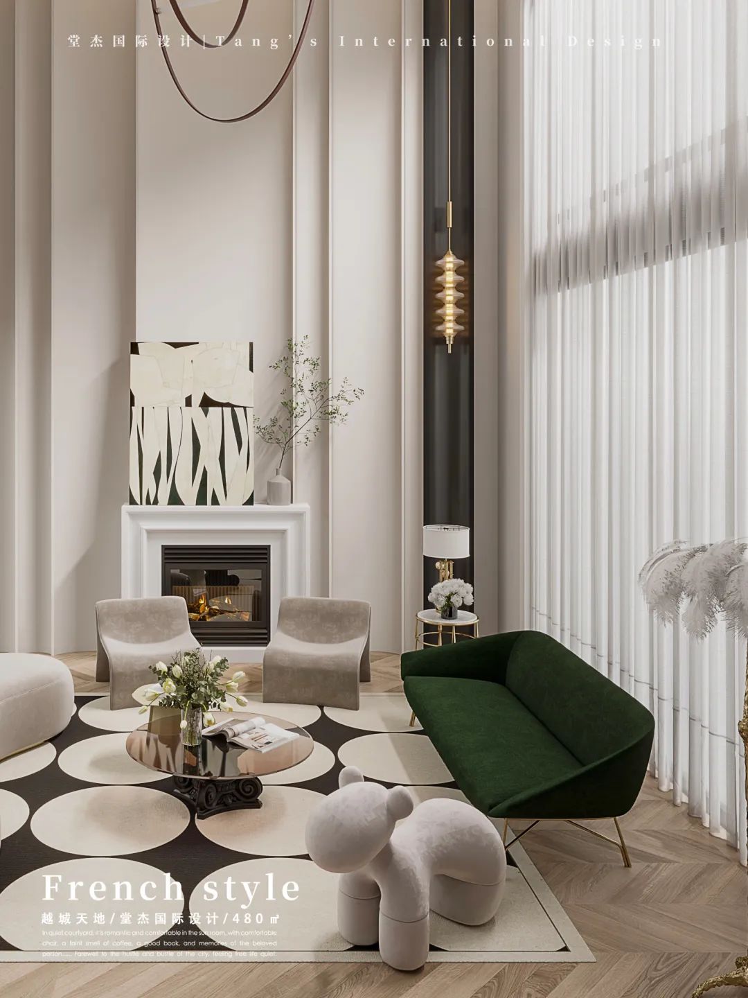 南京越城天地 480㎡法式婚房设计丨中国南京丨堂杰国际设计-32