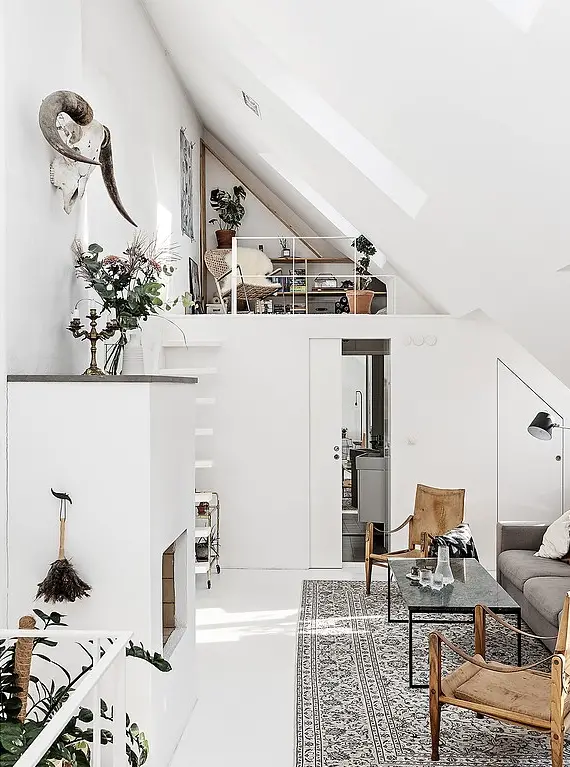 瑞典顶层复式公寓 | 阳光办公室与生活空间完美融合-6