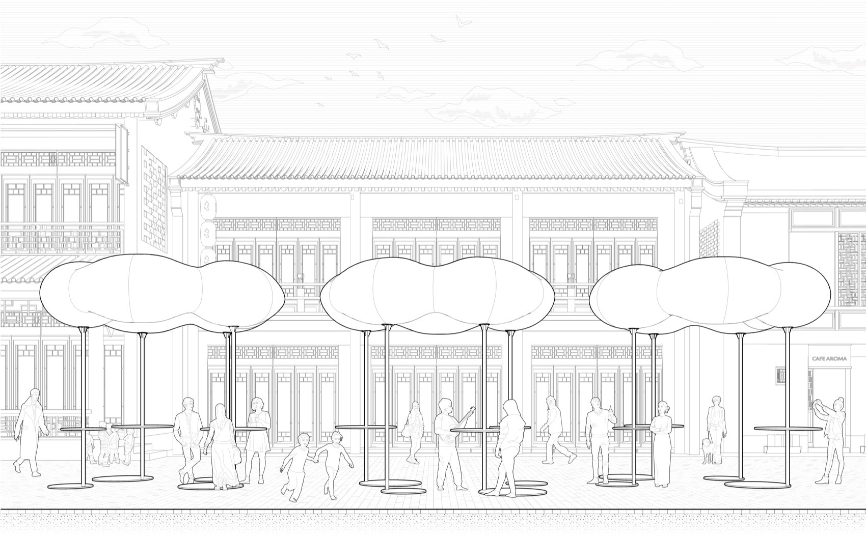 「一笔烟火」与「一圈京味」装置丨中国北京丨清华大学建筑学院韦诗誉,朱宁团队-40