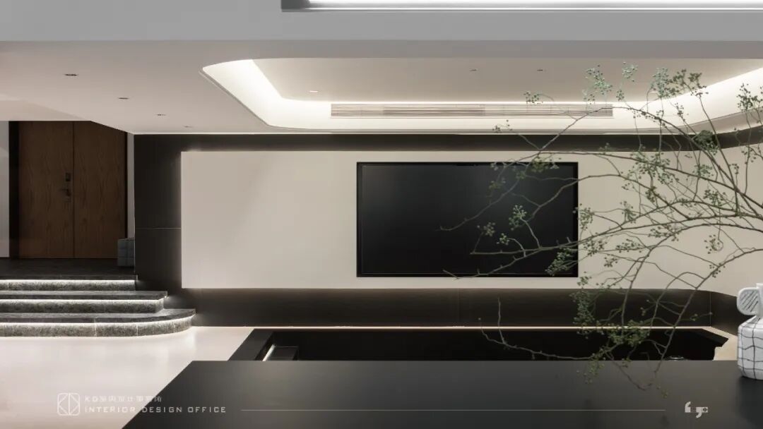 隐于形的交叠  碧桂园天玺450㎡合院别墅丨中国重庆丨KD室内设计事务所-31