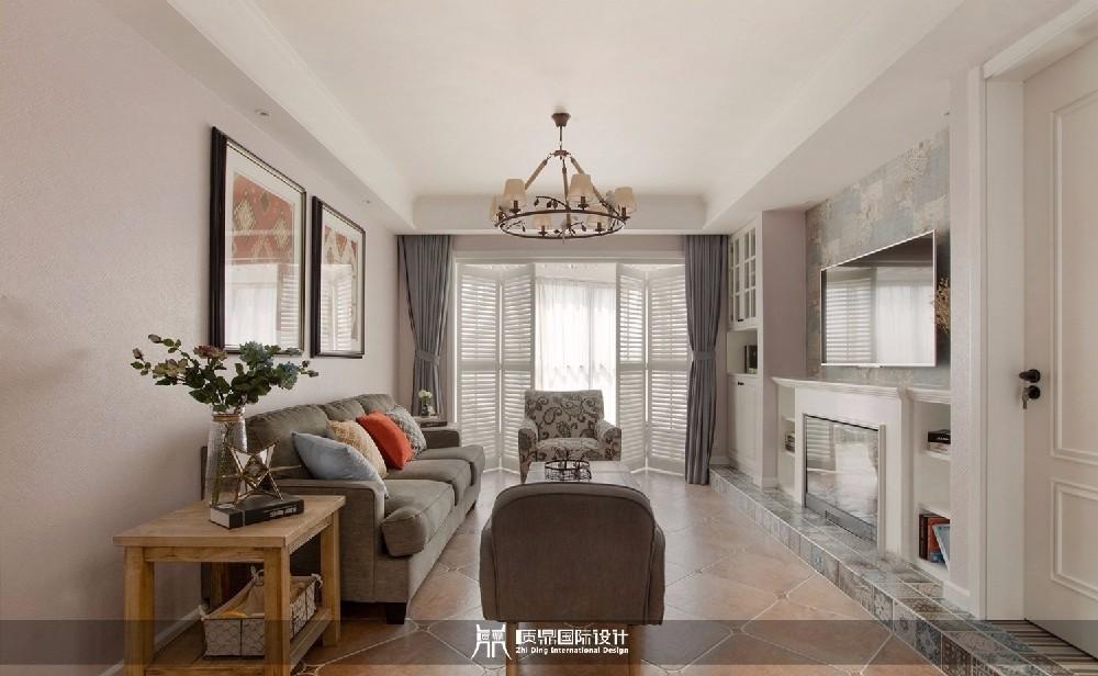 
105m²三居室，美式乡村风 -0