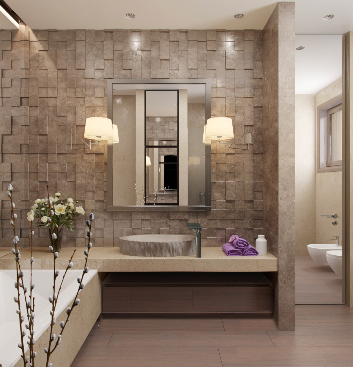 The interiors of the country residence of 1000 m  in Tbilisi Alexandra Fedorova-35