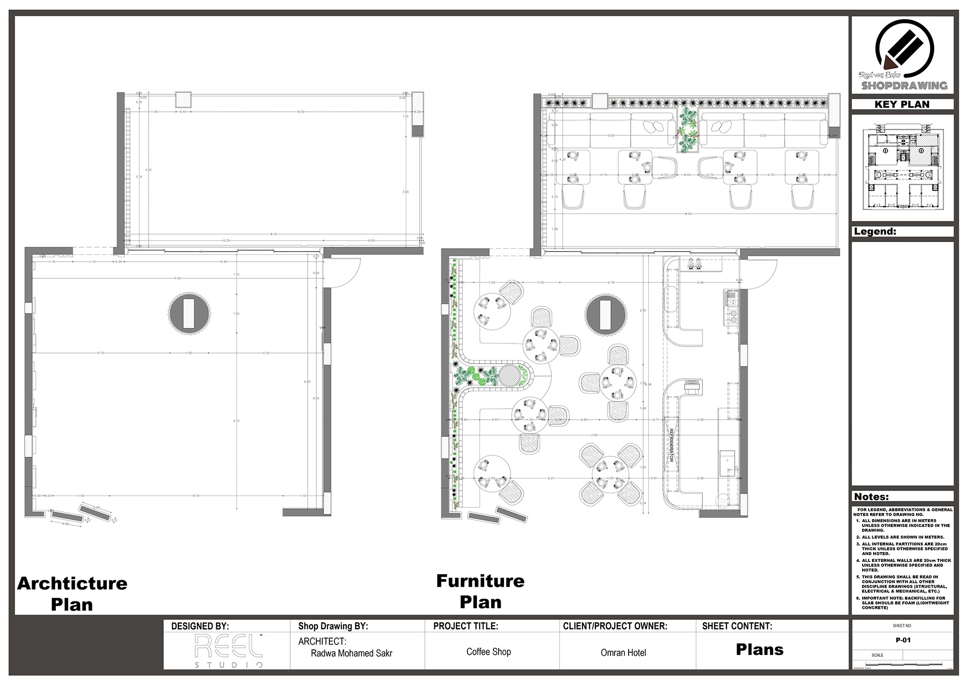 Shop Drawing For Coffe Shop-3