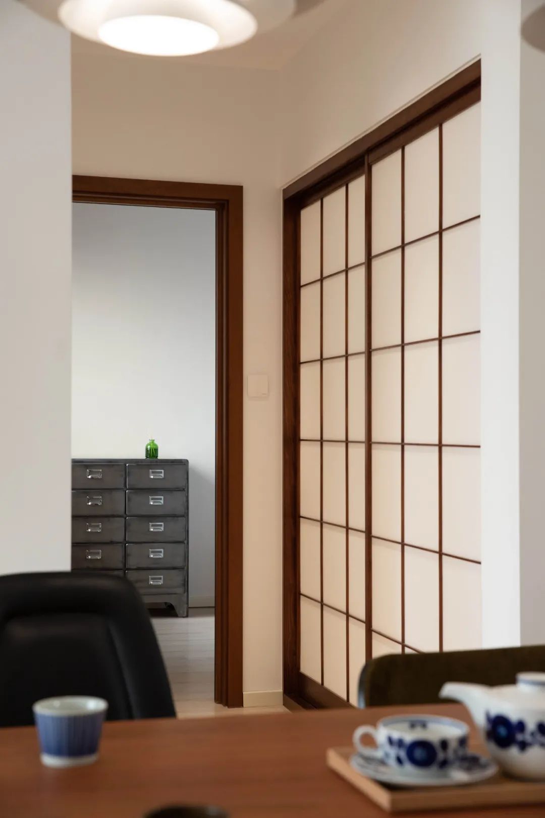 92㎡一人居,起居室,岛台加三分离,满满日系风-81