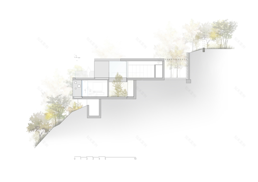 嵌入山体的独特度假屋-22
