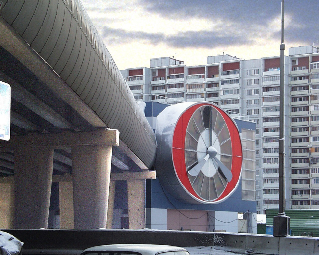 91 km MKAD（莫斯科 Ring Road）带零售设施的人行天桥丨俄罗斯莫斯科-32