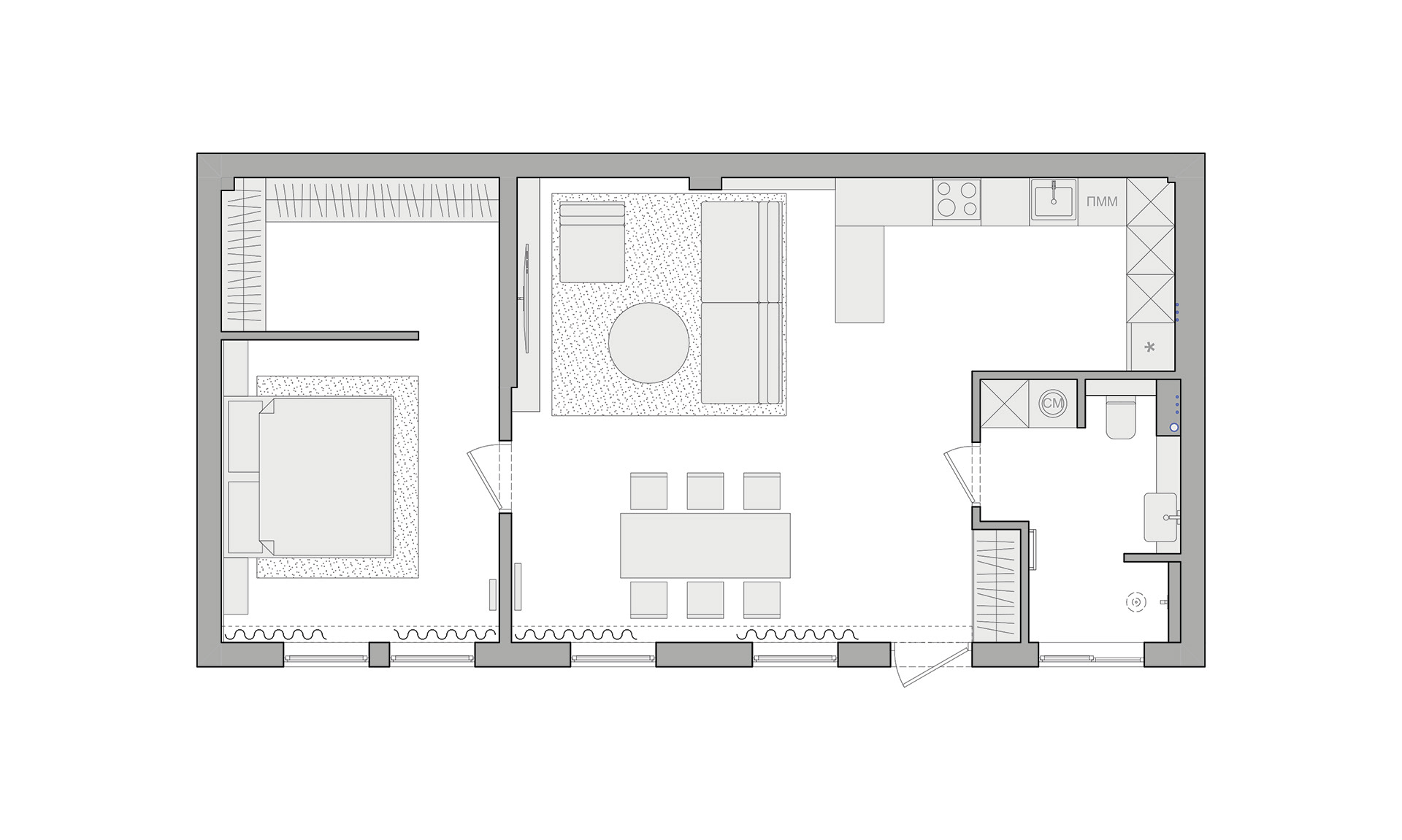 64㎡小空间住宅设计-2