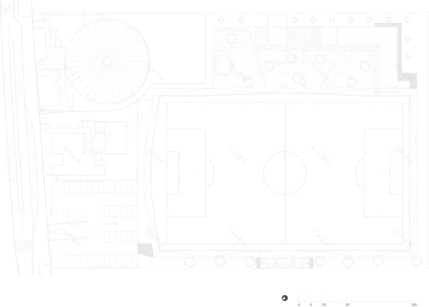 折纸式雕塑感的混凝土体育馆设计丨戈者设计-19