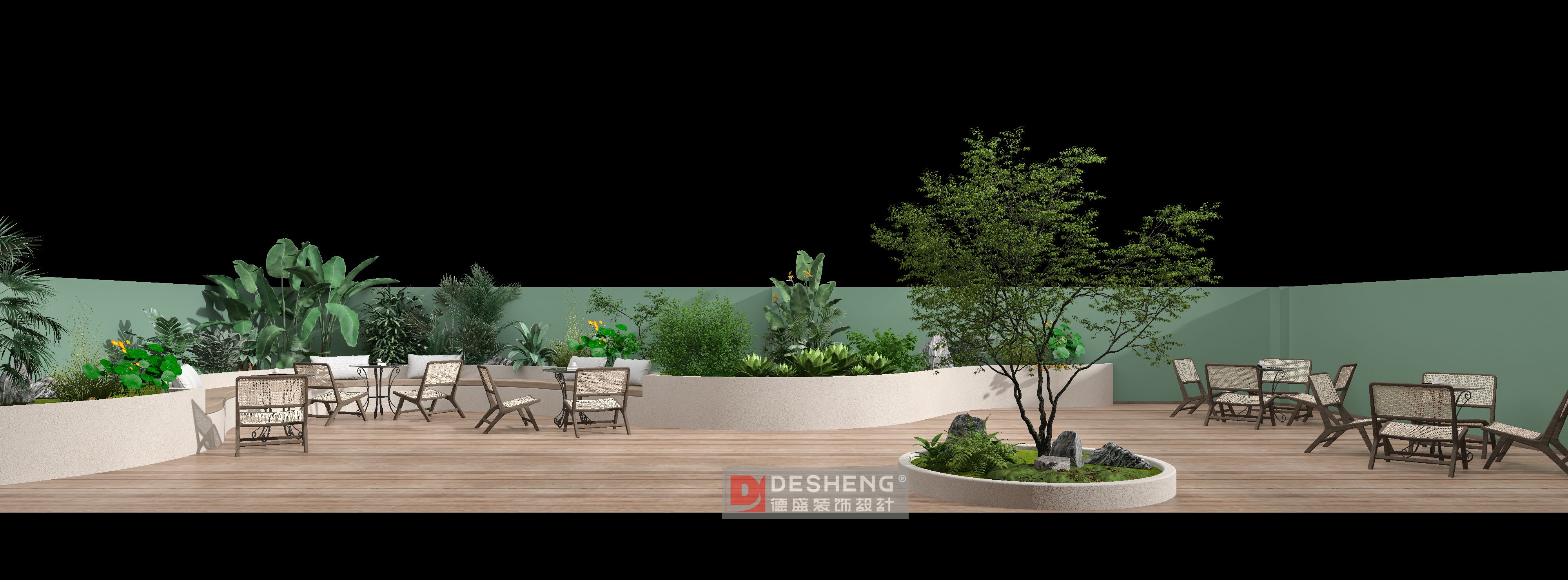 德盛装饰办公室装修案例-衫衫来迟-6