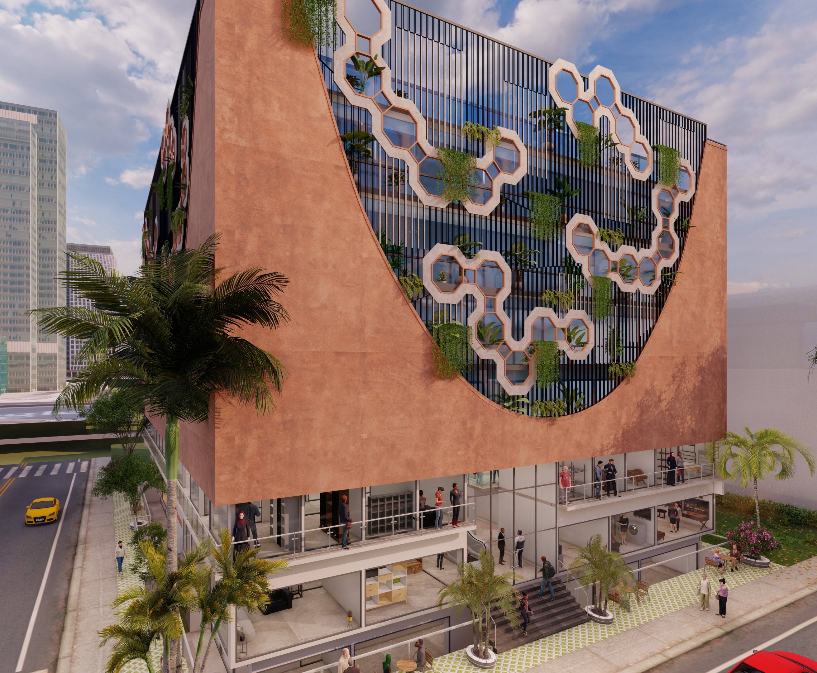 Veiled commercial comple·丨印度班加罗尔丨A.J Architects-10