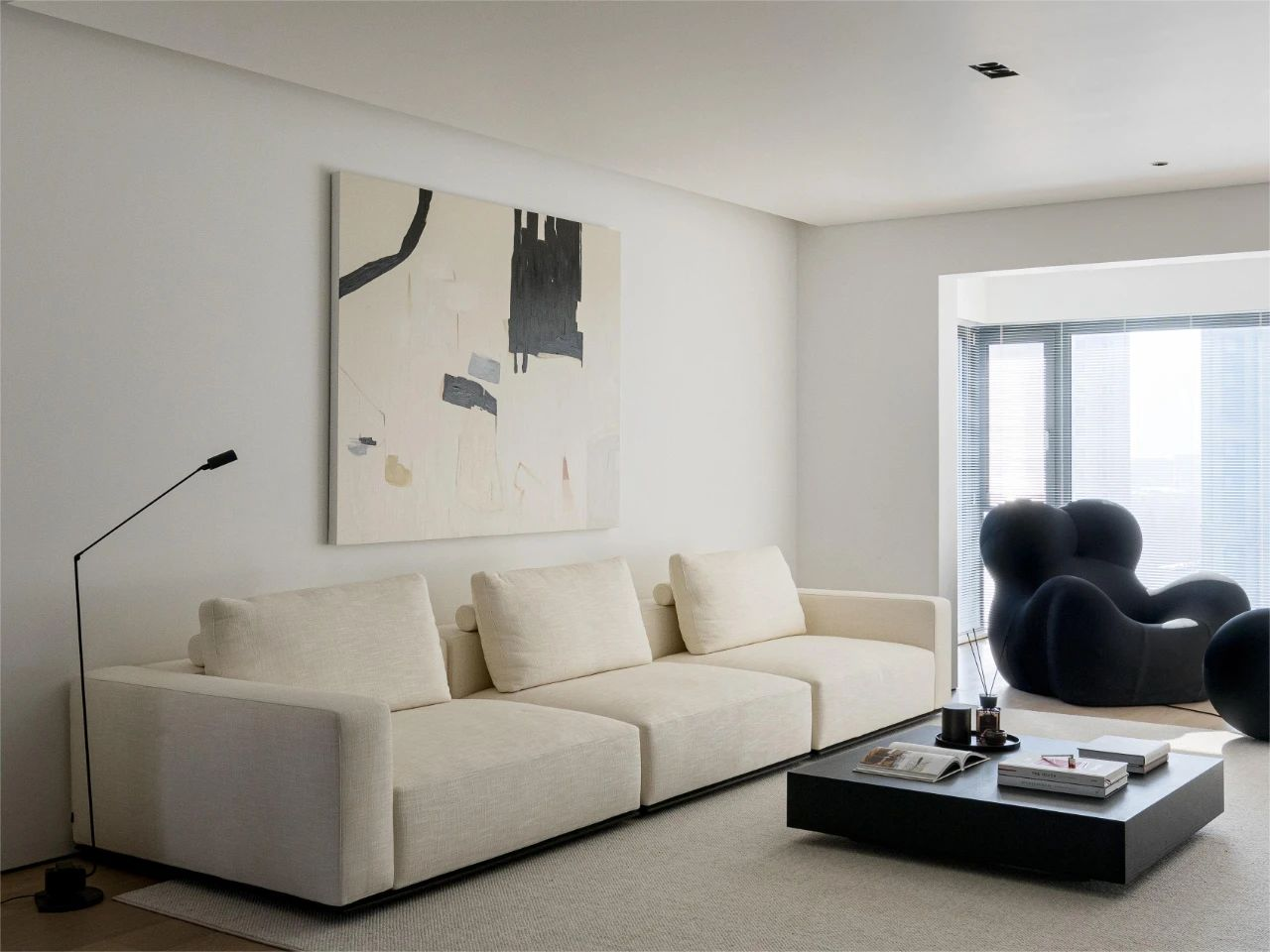 GZ 宅 黑白盒子大平层丨中国郑州丨MOOI TIMELESS 建筑室内设计事务所-4