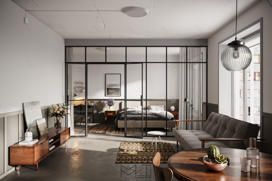 Simple interior design for a primitive house-2