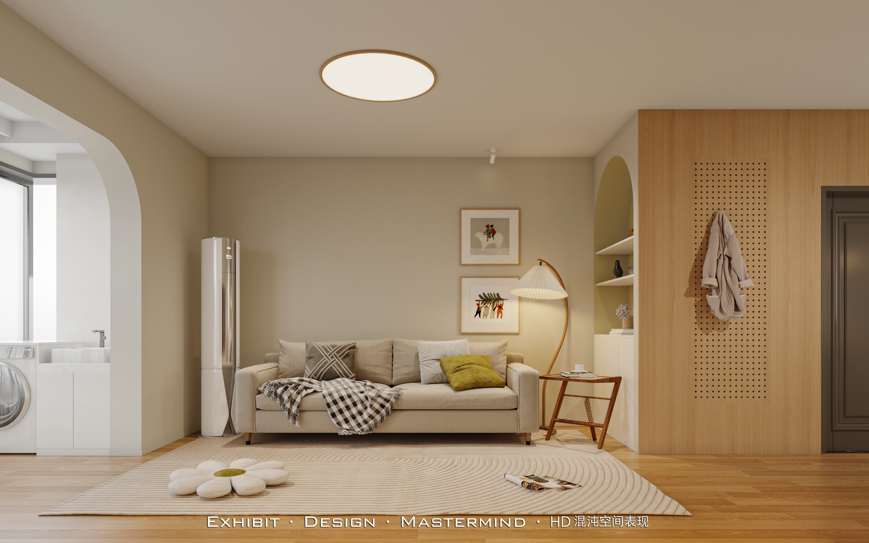 混沌空间表现 X 现代  平层客餐厅效果-1