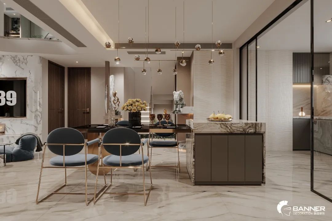 现代轻奢叠拼住宅丨杨文标-25