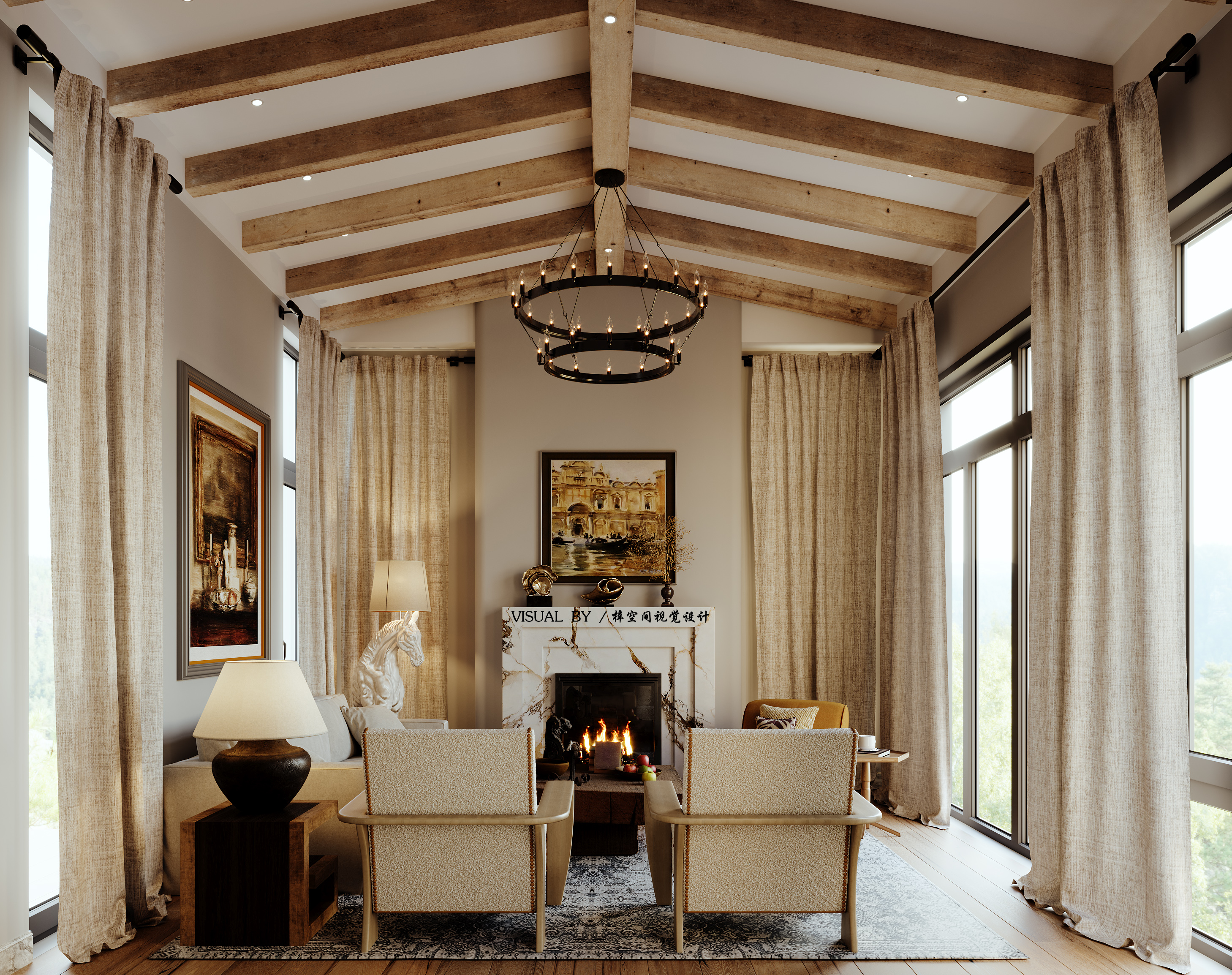 美式中古丨梓空间视觉设计-5