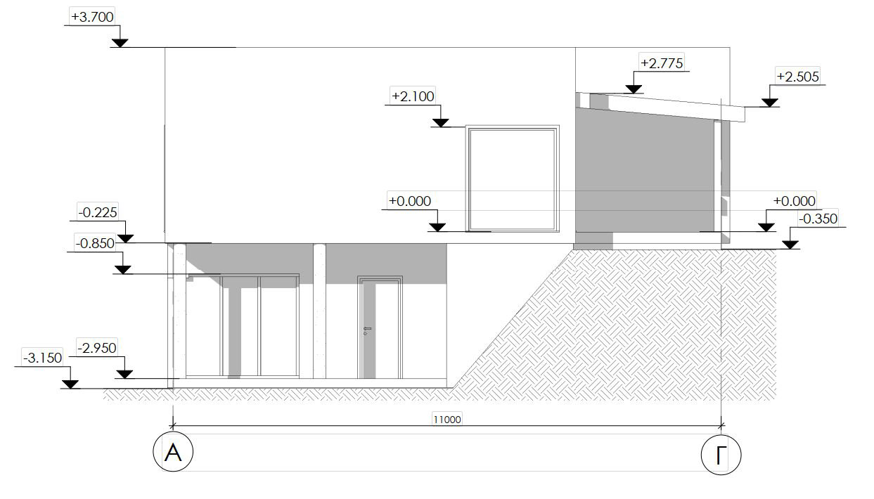 黑色极简风格现代方形住宅-11