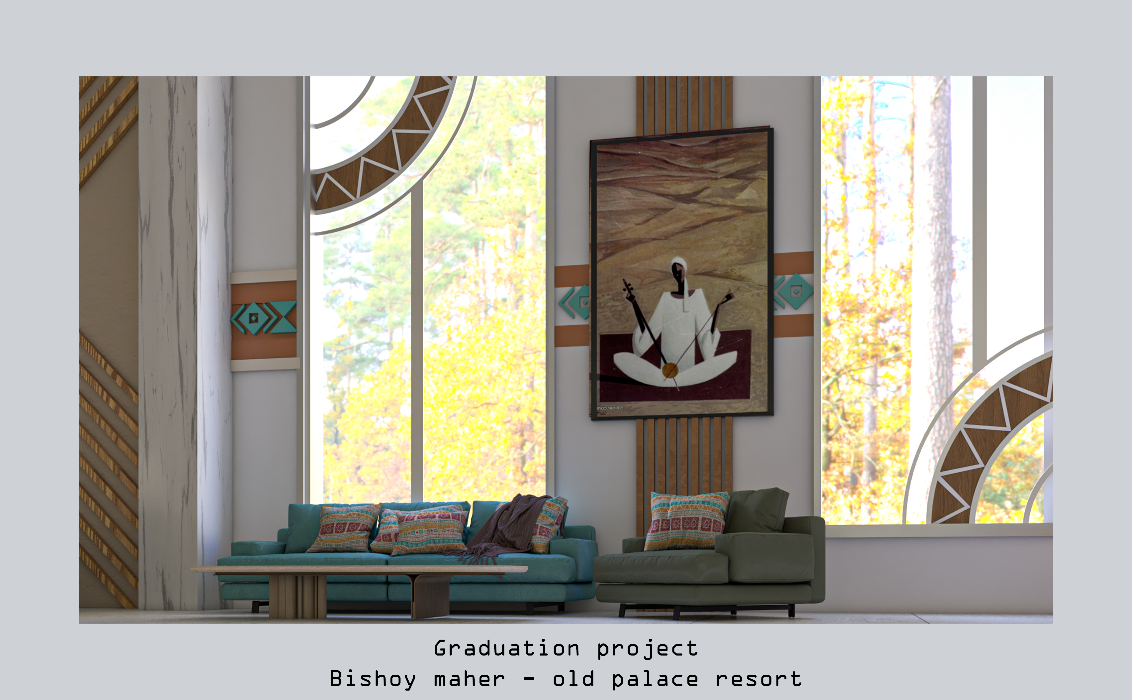 Nubian 风格室内设计丨Minya 大学美术学院装饰系-9