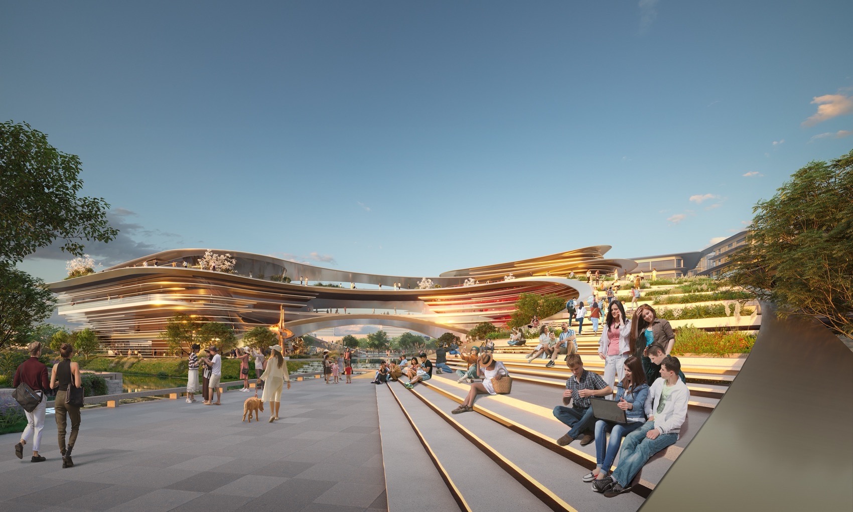 西岑科创中心设计方案,上海 / Foster + Partners-5