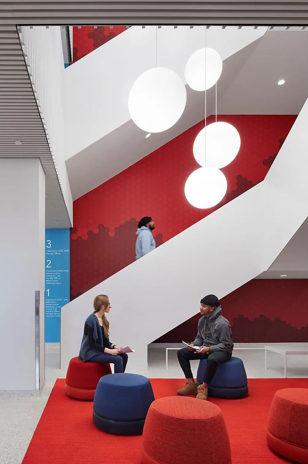 美国 Normandale 社区大学学生服务中心改造丨HGA 设计团队-12