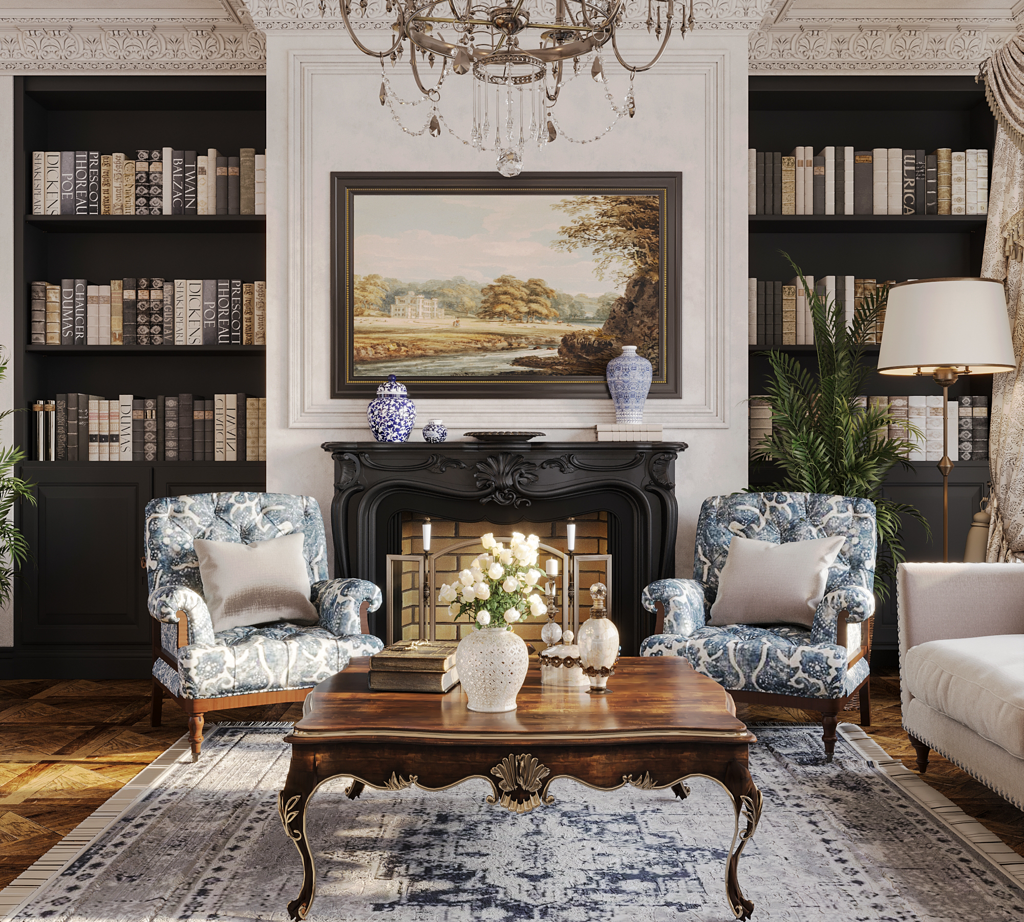 Vintage French Living Hall-0