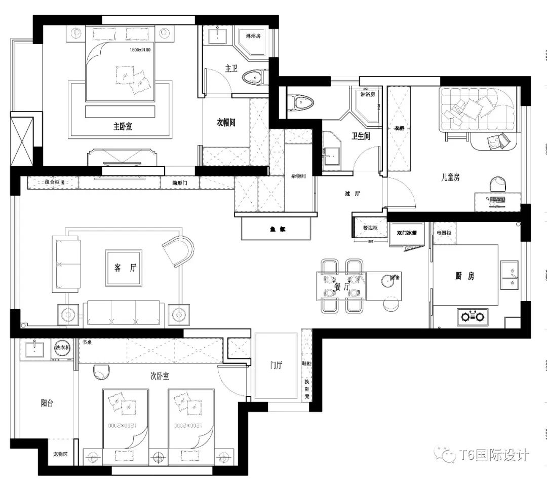 杨浦戎德苑现代轻奢婚房设计丨中国杨浦-7