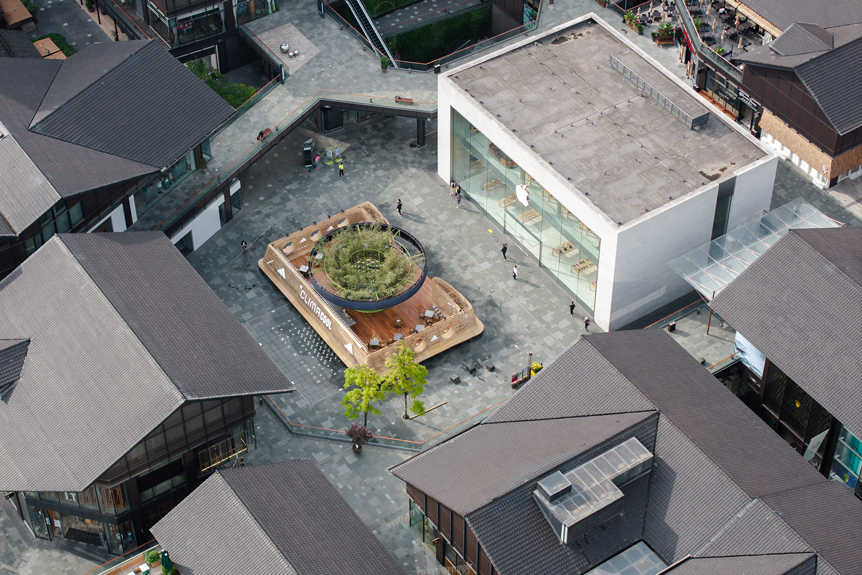 成都太古里东广场阿迪达斯清风茶馆丨中国成都丨line+建筑事务所-17