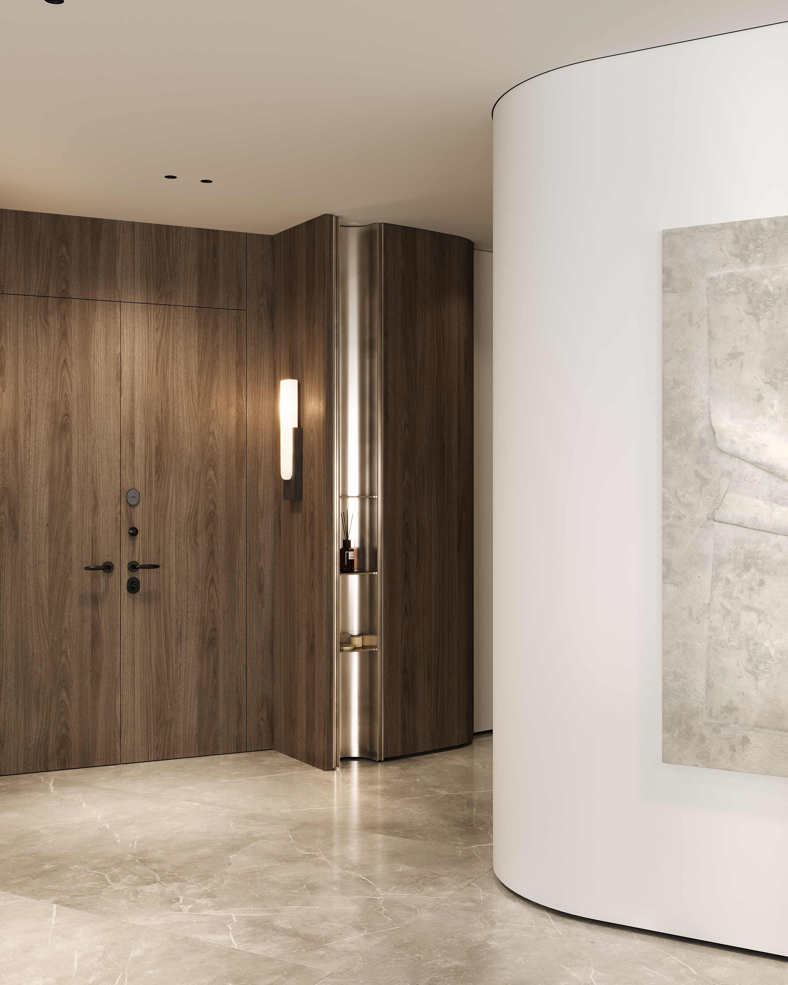 Dubai Marina - Living room & Bedroom-4