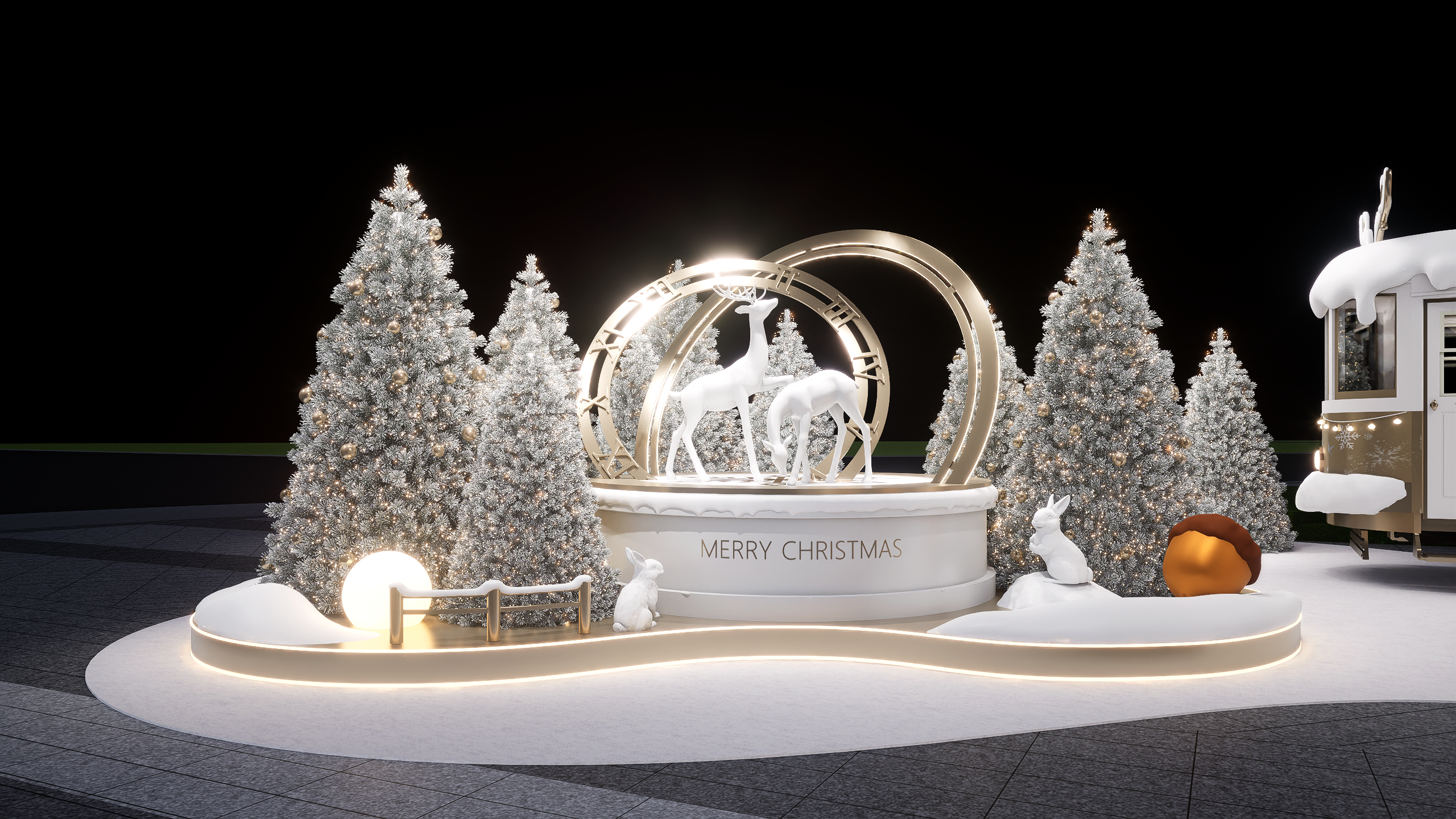 天津梅江天街圣诞美陈-2