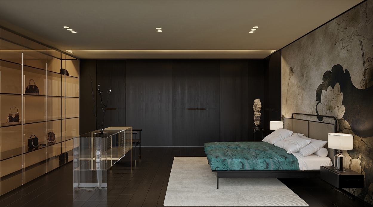 忆江南·中式别墅丨ZHBB 效果表现-63