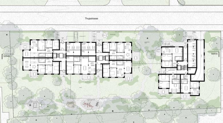 苏黎世 Thujastrasse 住宅区替代新建筑丨瑞士苏黎世丨Andri Cajos Architekten AG-3