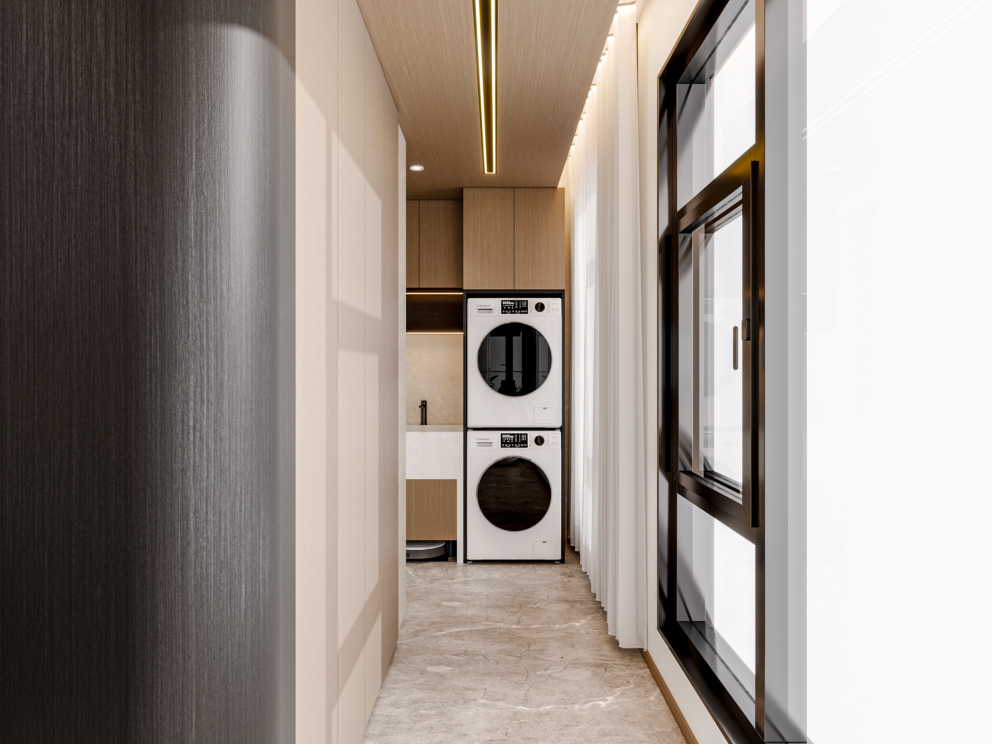 四川成都锦粼湖院二期（118平方意式极简三居室）-26