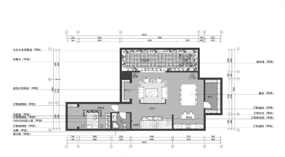 长滩别墅-暖色欧式风格设计-5