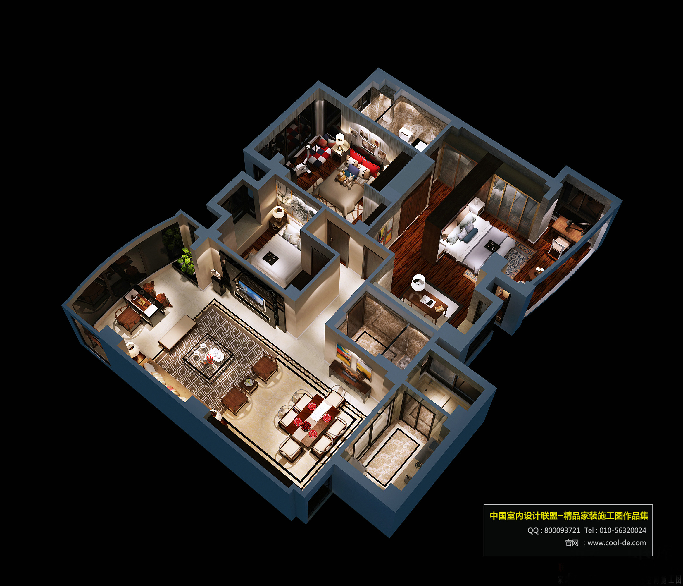 品悦装饰 富贵天城201室-2