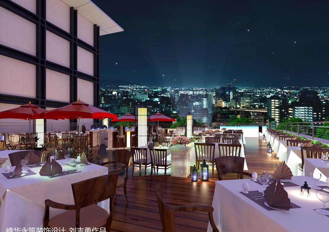 
北京西国贸五星级大酒店之楼顶餐厅 -4