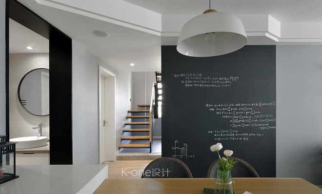 治愈·函数——130㎡治愈系北欧风住宅  k one设计-8