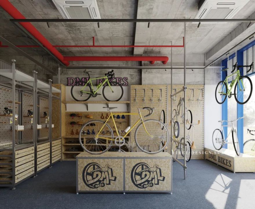 当海洋板与型材重塑自行车空间丨商业空间设计丨YIBEI DESIGN SUZHOU-7